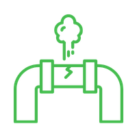 Gas leak icon