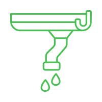 Gutter flowing icon
